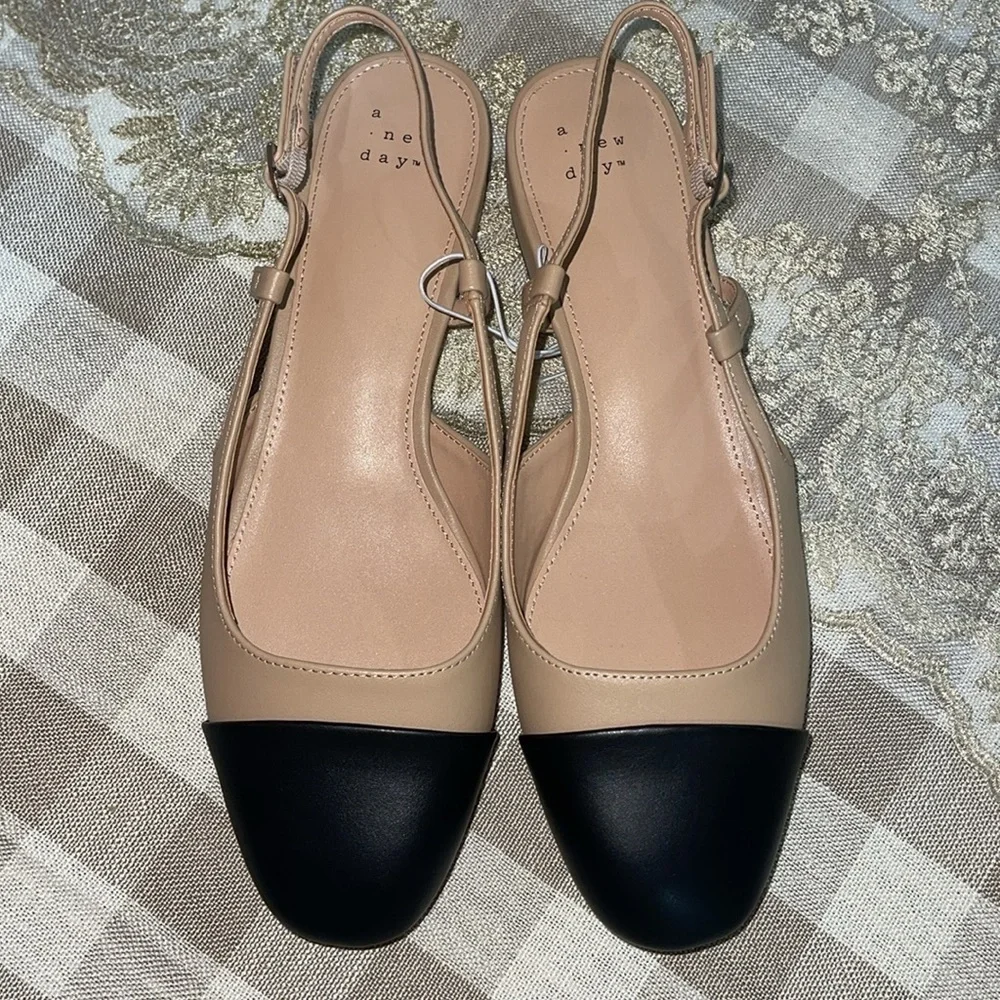 Women's Maxine Slingback Ballet Flats - A New Day™ NEW Multiple Sizes Old Money